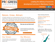 Tablet Screenshot of progresslakeshore.org
